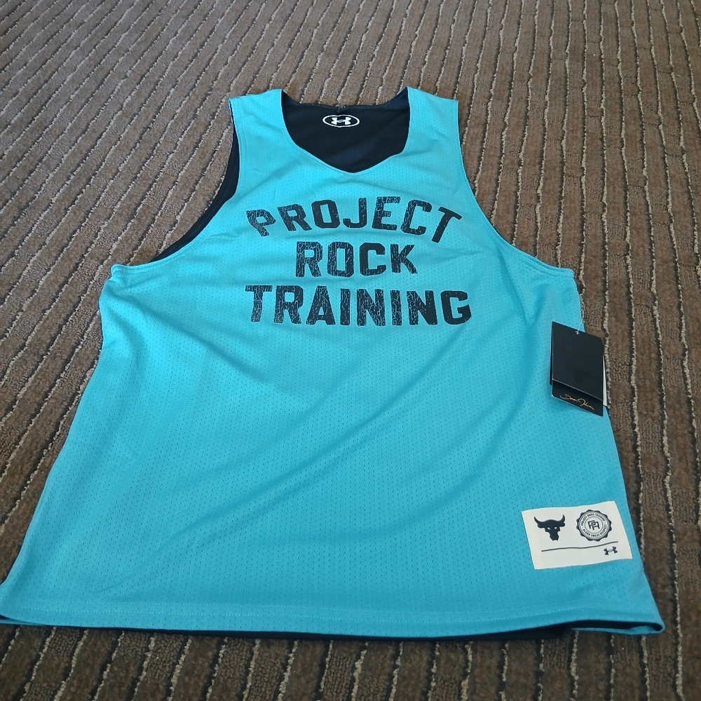 Under Armour Project Rock Training Mesh Reversible Tank Top Men's Small (NWT)